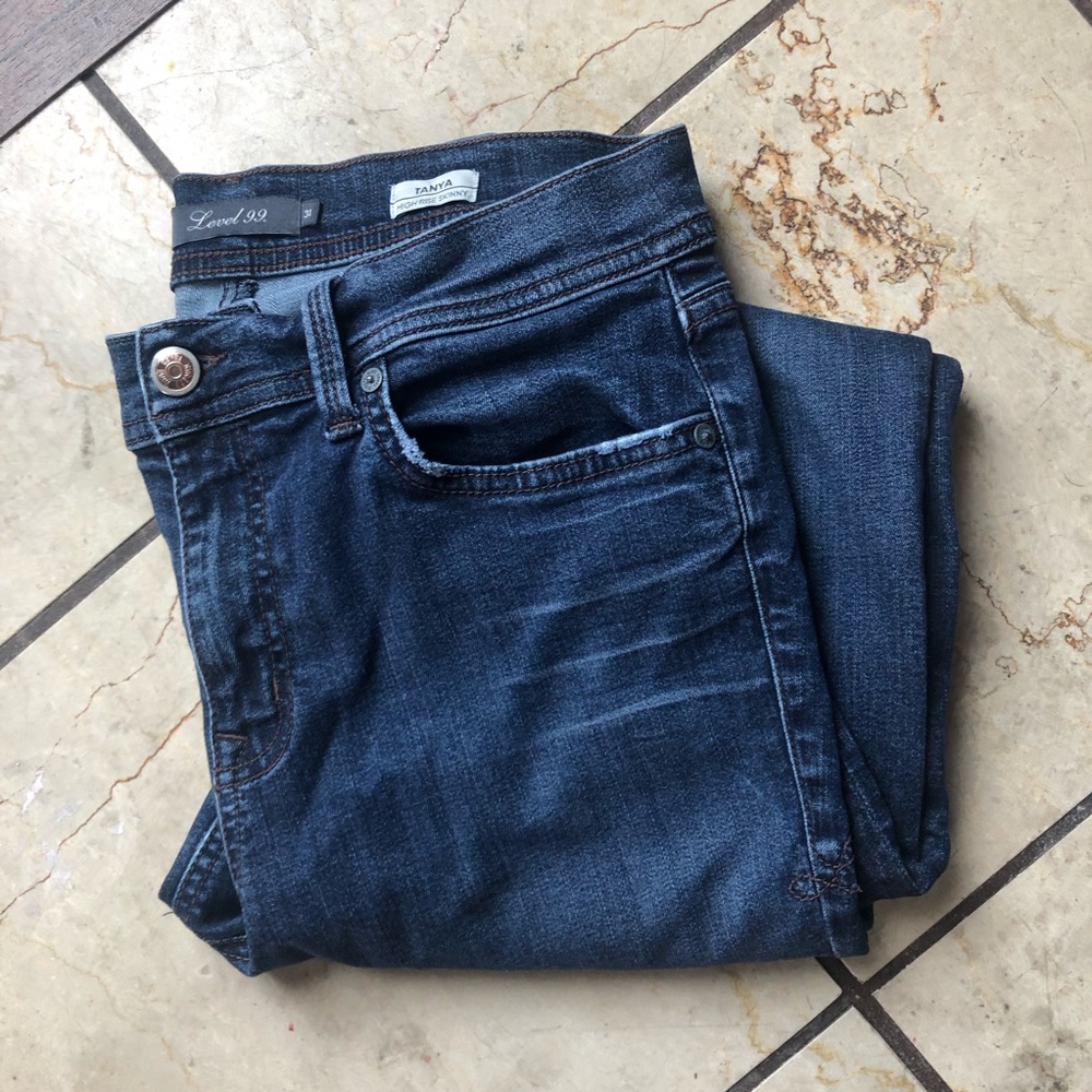 LEVEL 99 Tanya high rise skinny Sz  31